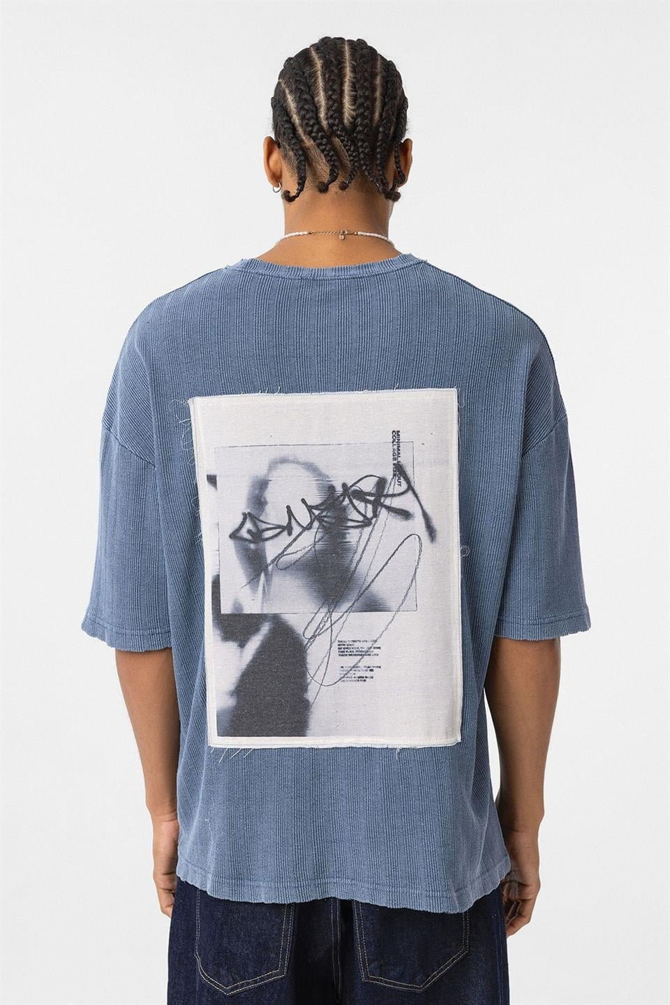 Oversized Knit T-Shirt (Machine Washable)