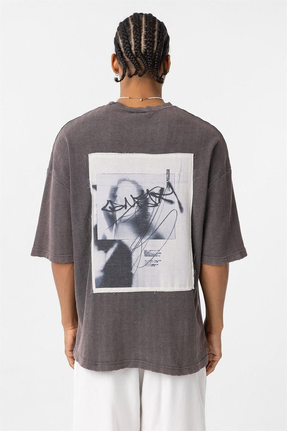 Oversized Knit T-Shirt (Machine Washable)