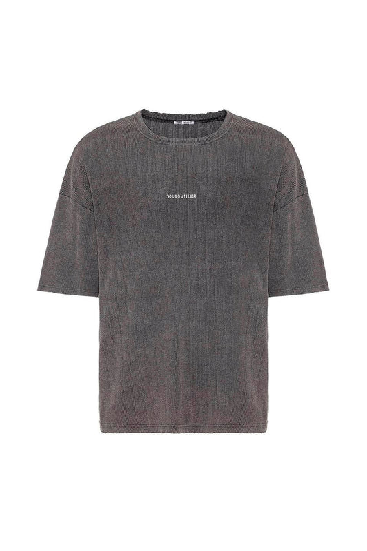 Oversized Knit T-Shirt (Machine Washable)