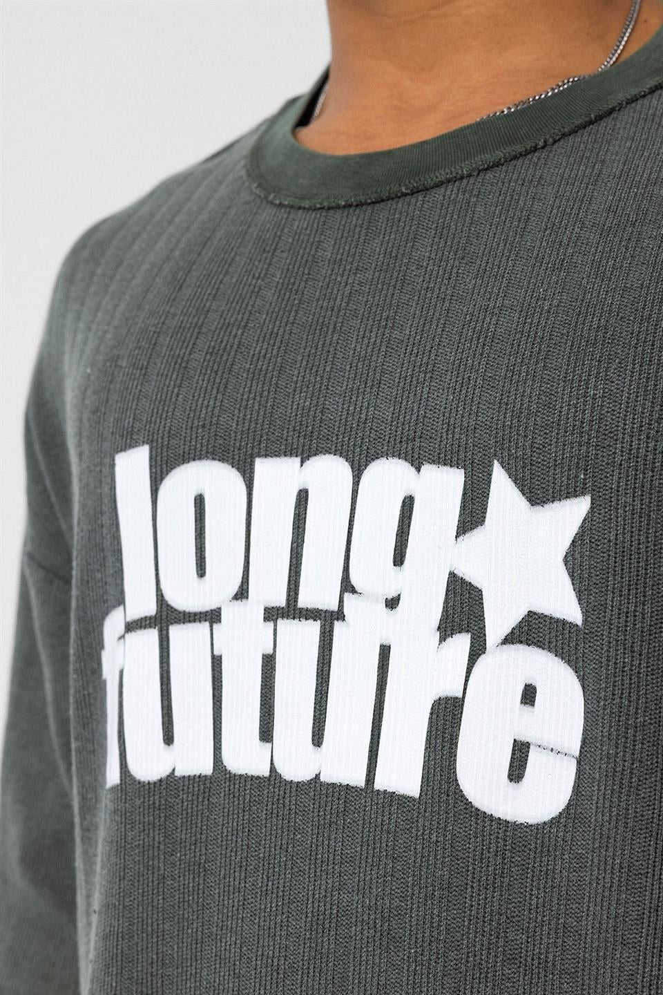 Oversized Knit T-Shirt (Machine Washable)