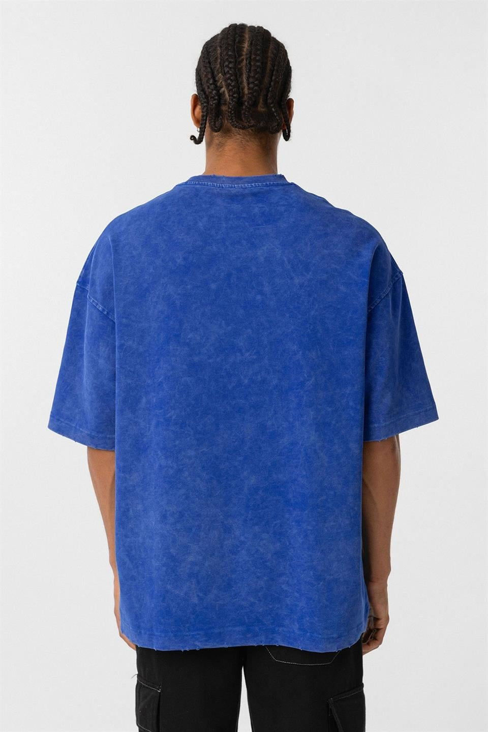 Oversized T-Shirt with Washed Pocket Detail