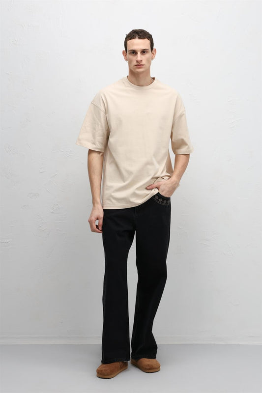 Basic Oversized Crew-Neck T-Shirt