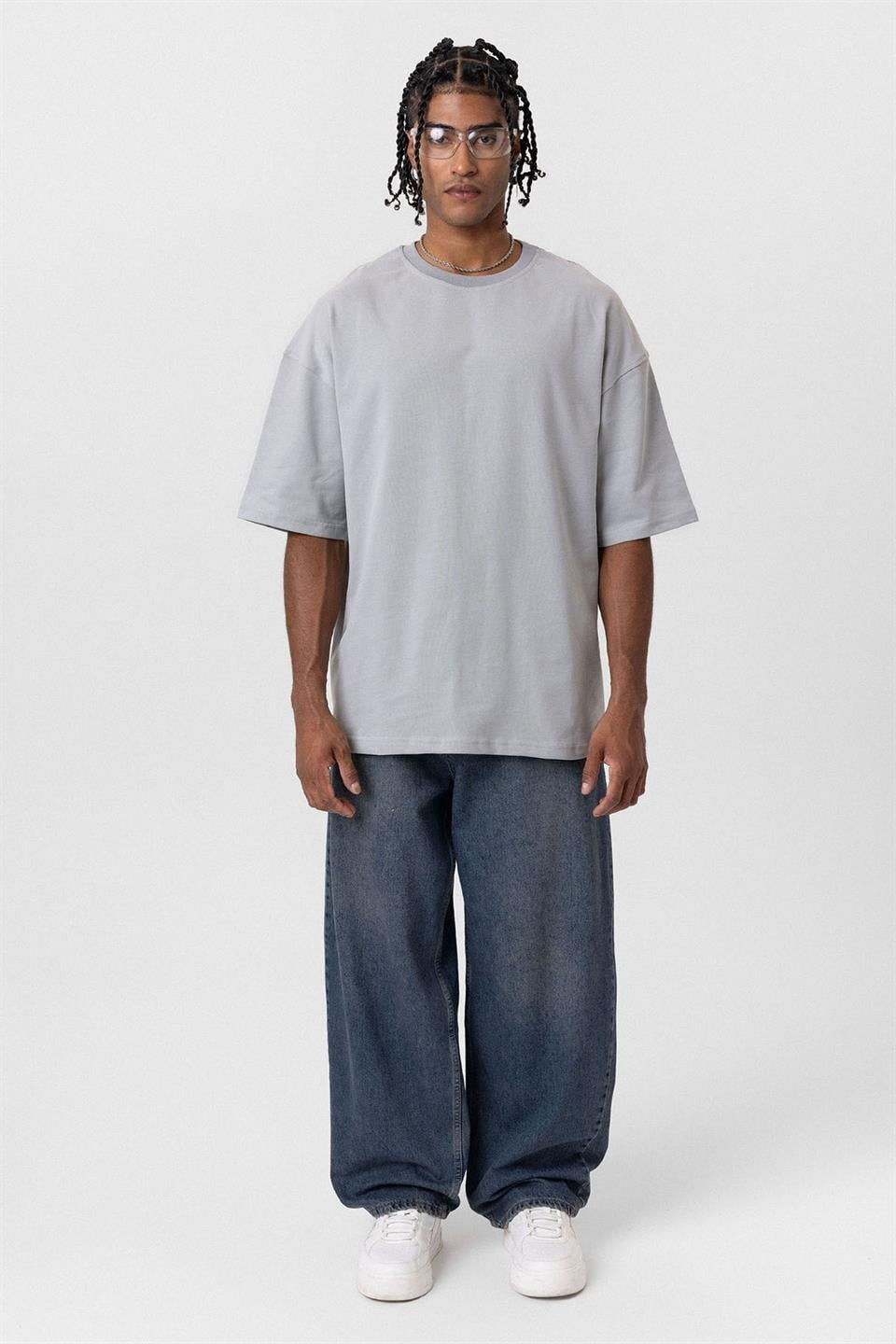 Basic Oversized Crew-Neck T-Shirt