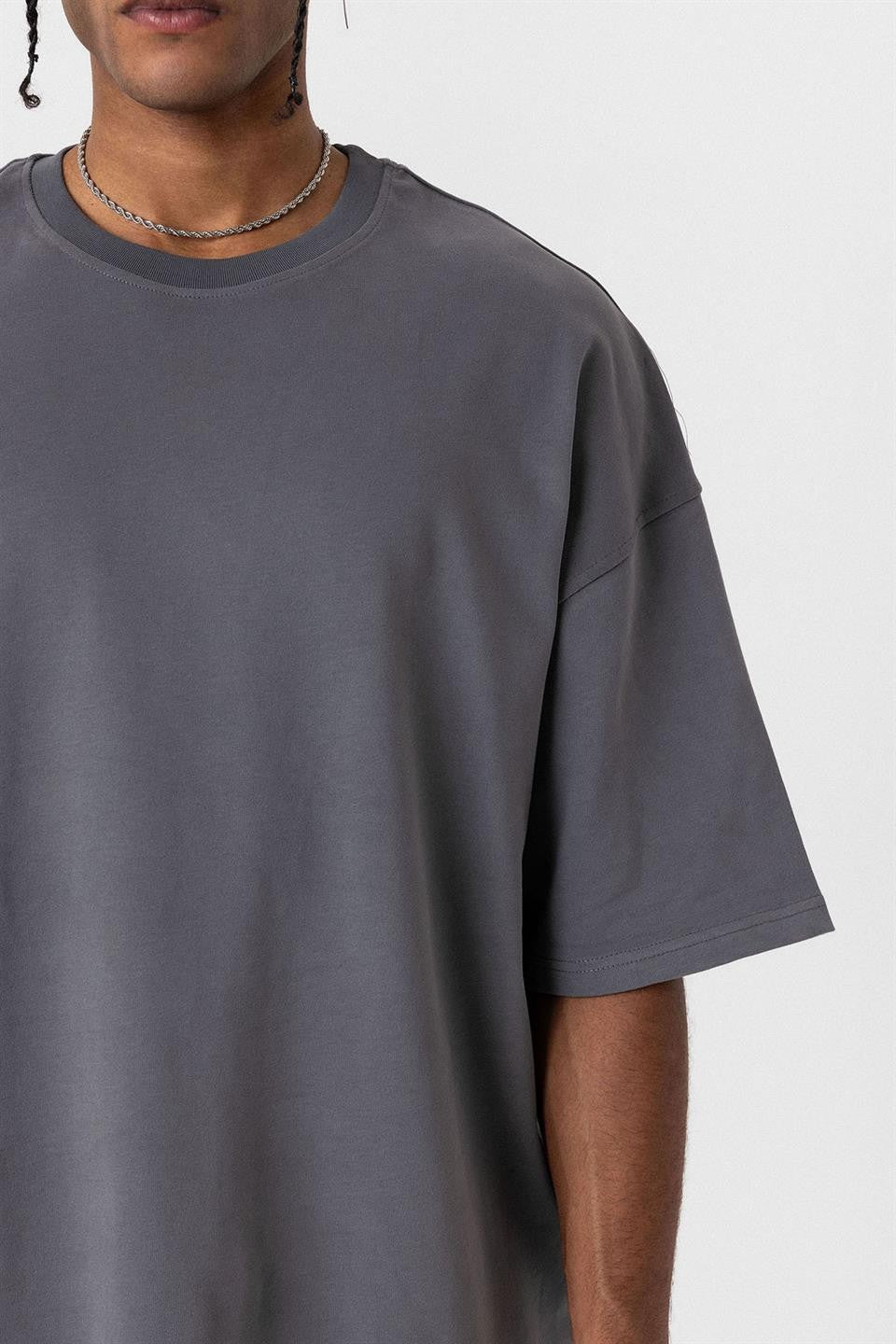 Basic Oversized Crew-Neck T-Shirt