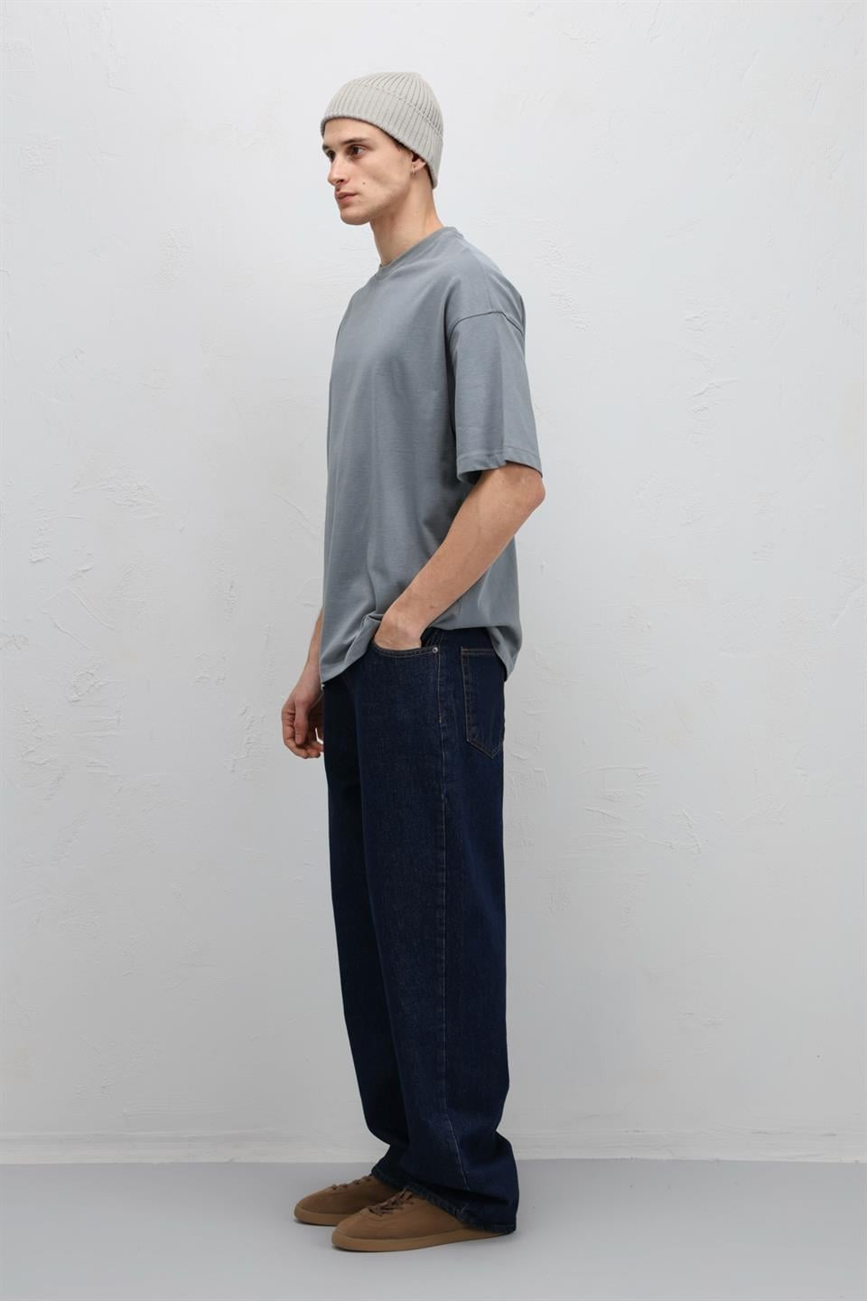 Basic Oversized Crew-Neck T-Shirt