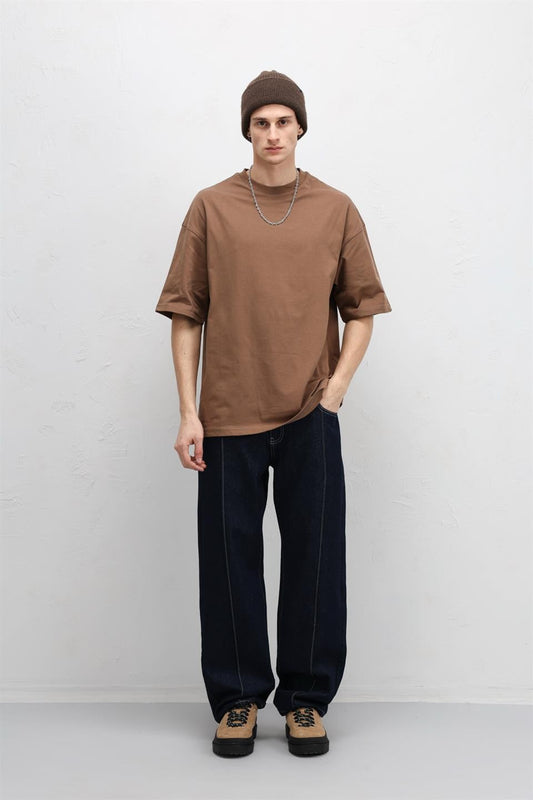 Basic Oversized Crew-Neck T-Shirt