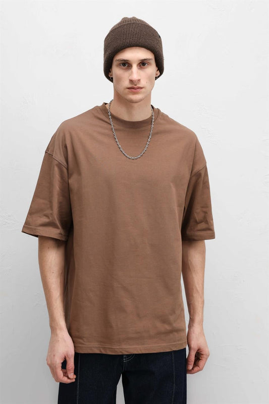 Basic Oversized Crew-Neck T-Shirt