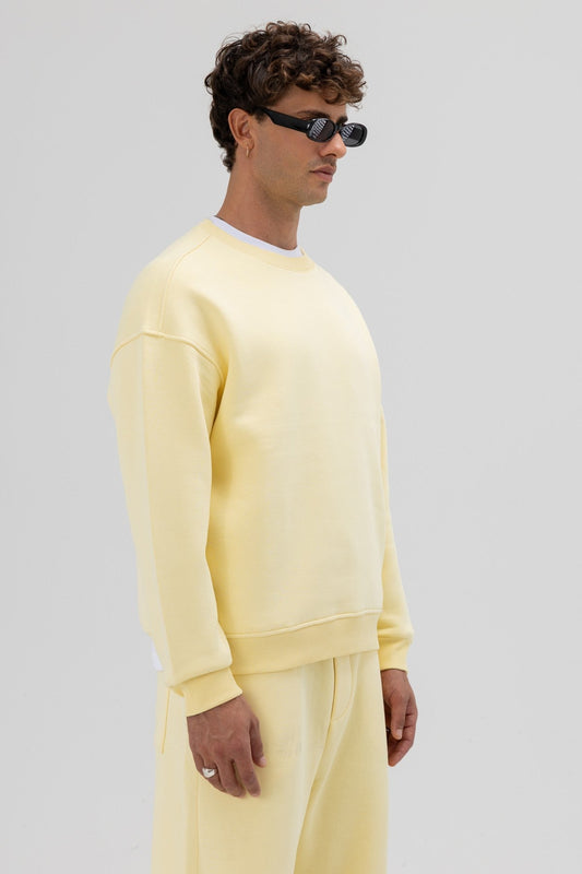Basic Crew Neck Oversized Sweatshirt
