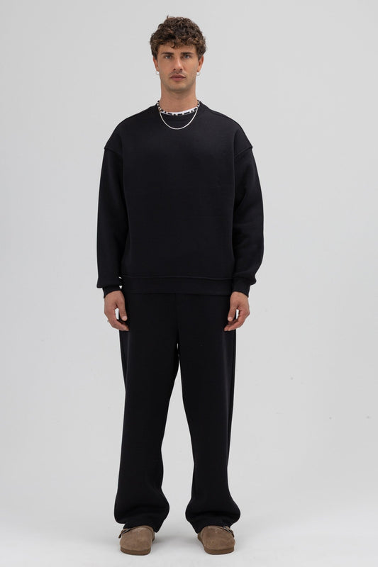 Basic Crew Neck Oversized Sweatshirt