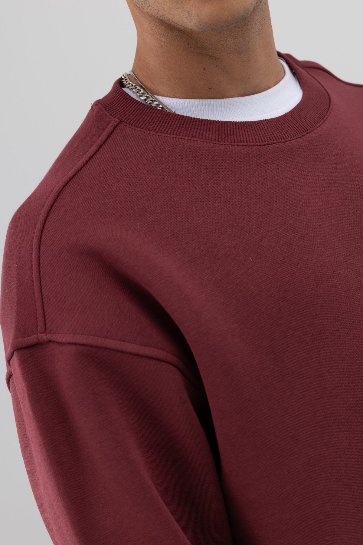 Basic Crew Neck Oversized Sweatshirt