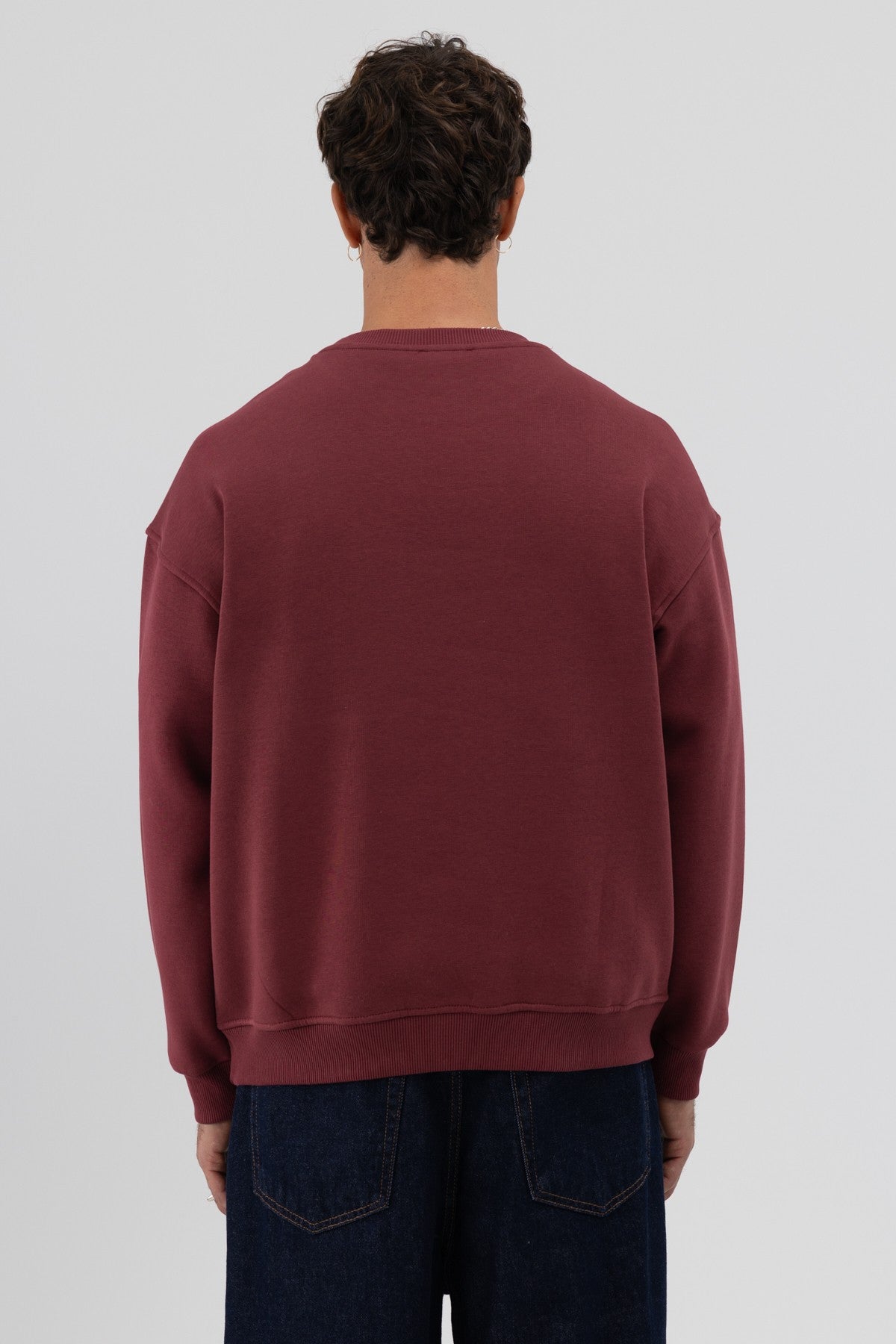 Basic Crew Neck Oversized Sweatshirt