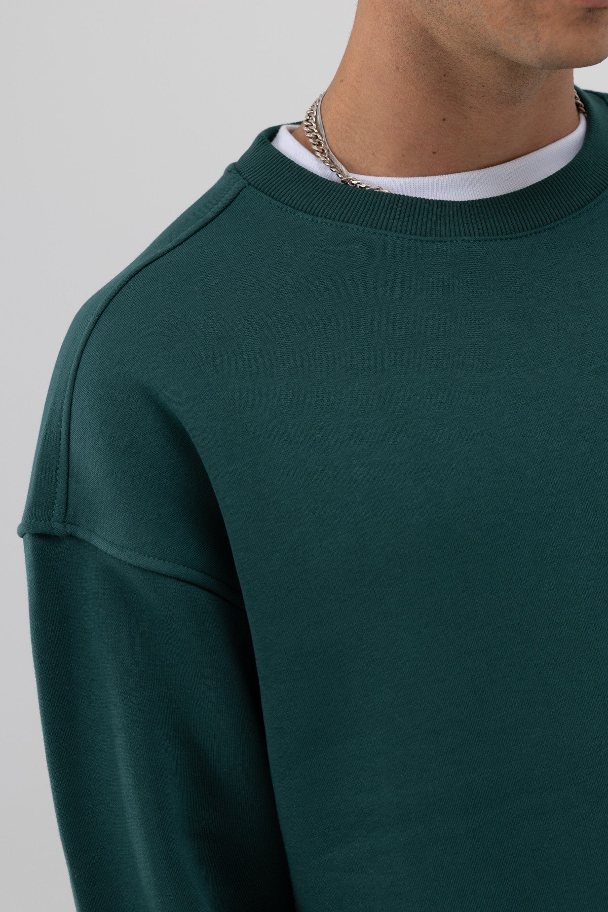 Basic Crew Neck Oversized Sweatshirt