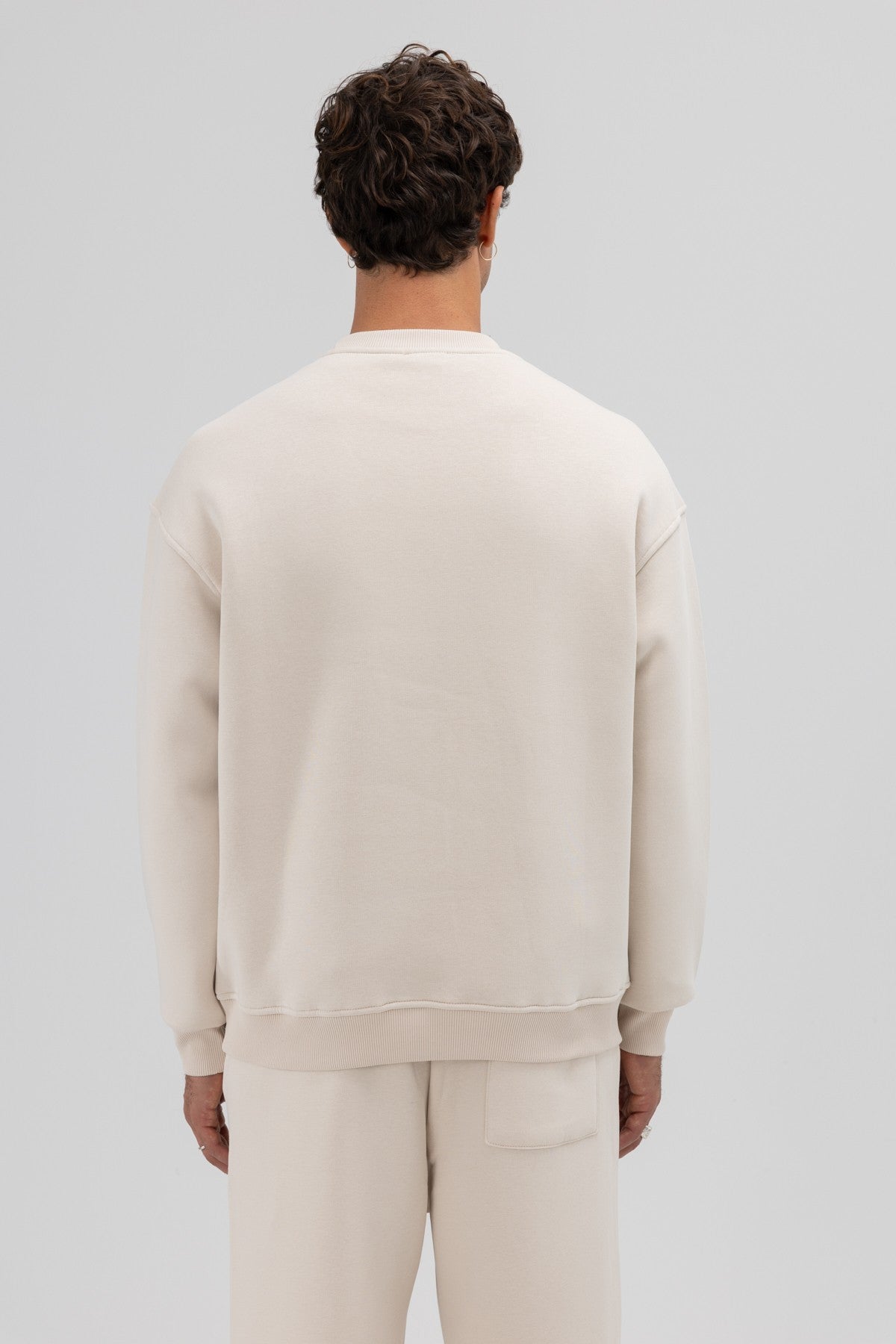 Basic Crew Neck Oversized Sweatshirt