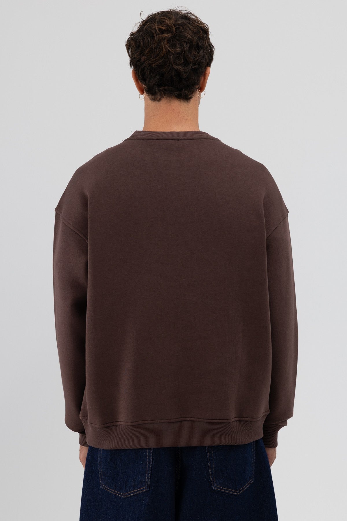 Basic Crew Neck Oversized Sweatshirt