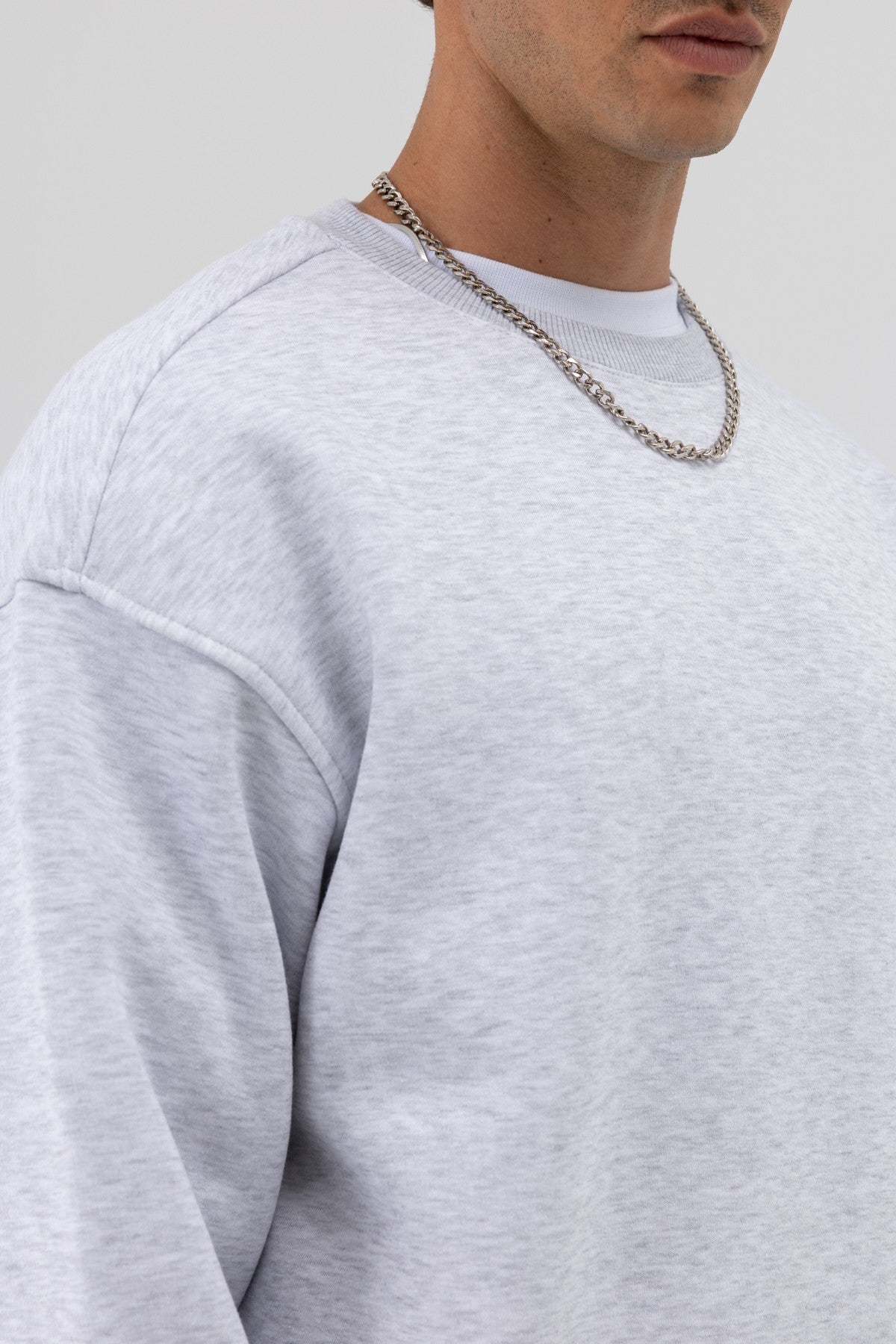 Basic Crew Neck Oversized Sweatshirt