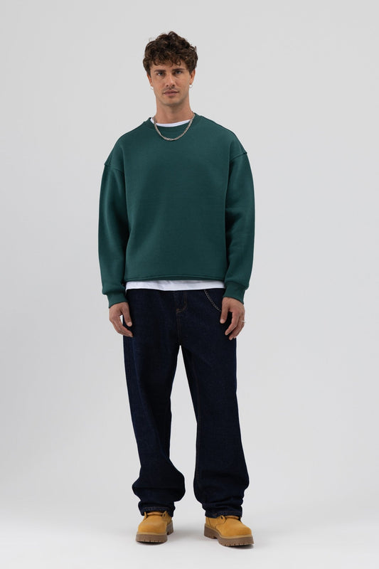 Basic Crew Neck Oversized Sweatshirt