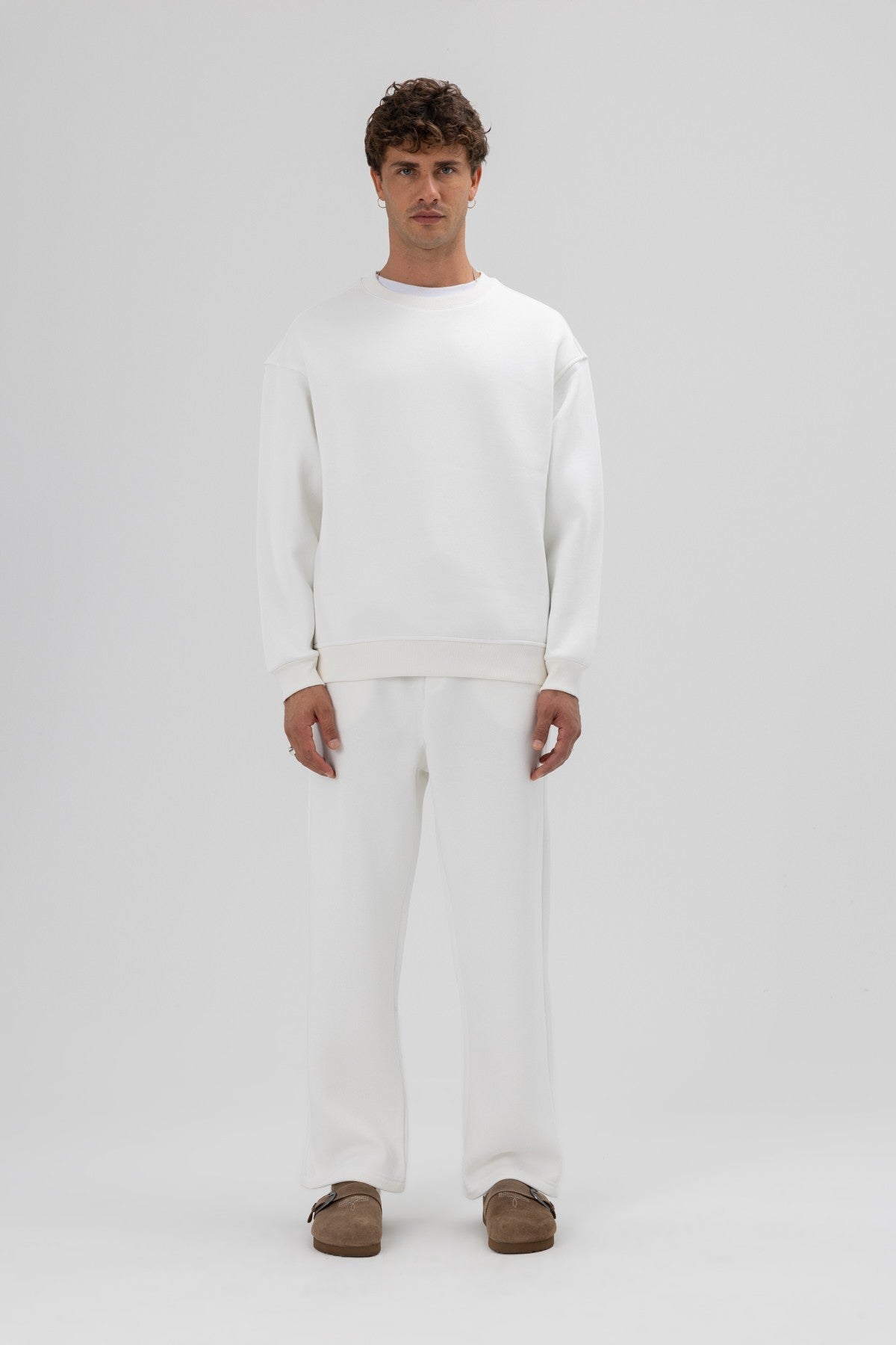 Basic Crew Neck Oversized Sweatshirt