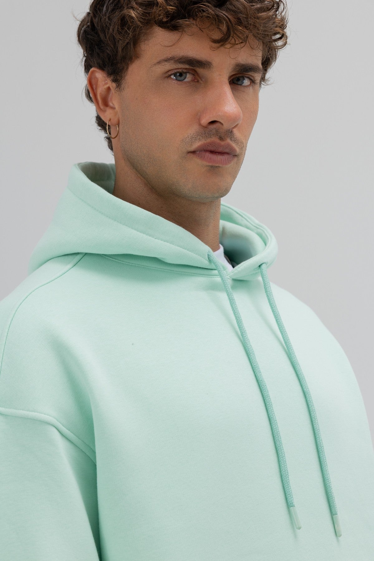 Basic Oversized Hooded Sweatshirt