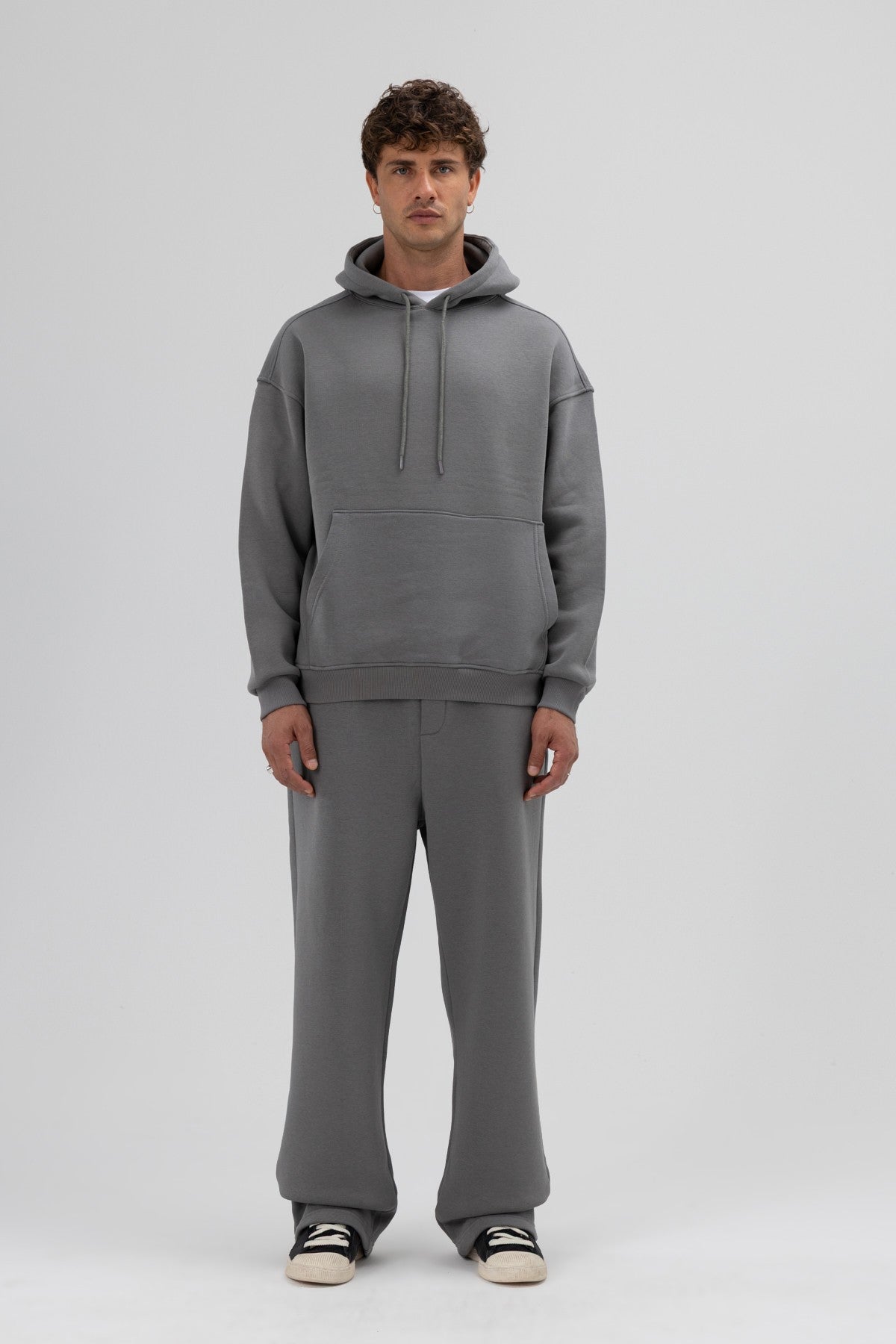 Basic Oversized Hooded Sweatshirt