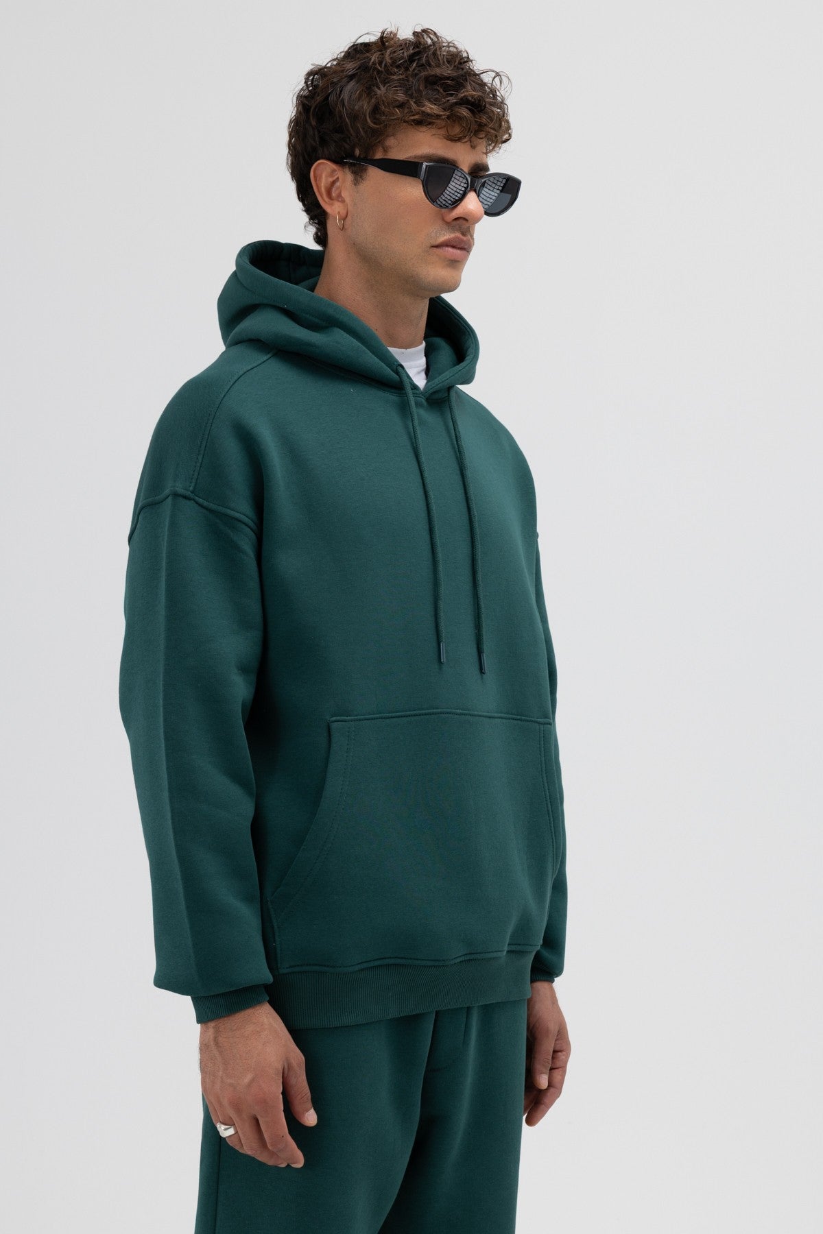 Basic Oversized Hooded Sweatshirt