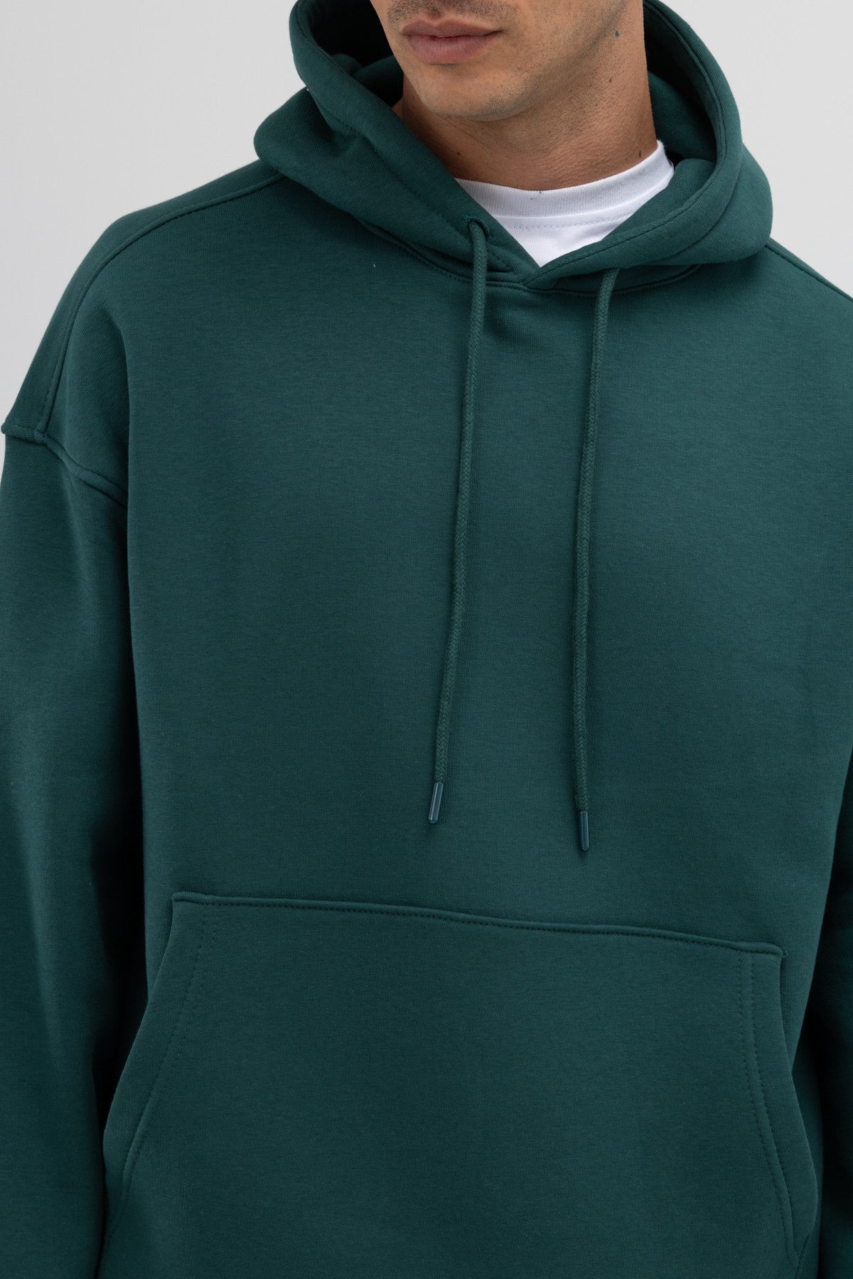 Basic Oversized Hooded Sweatshirt