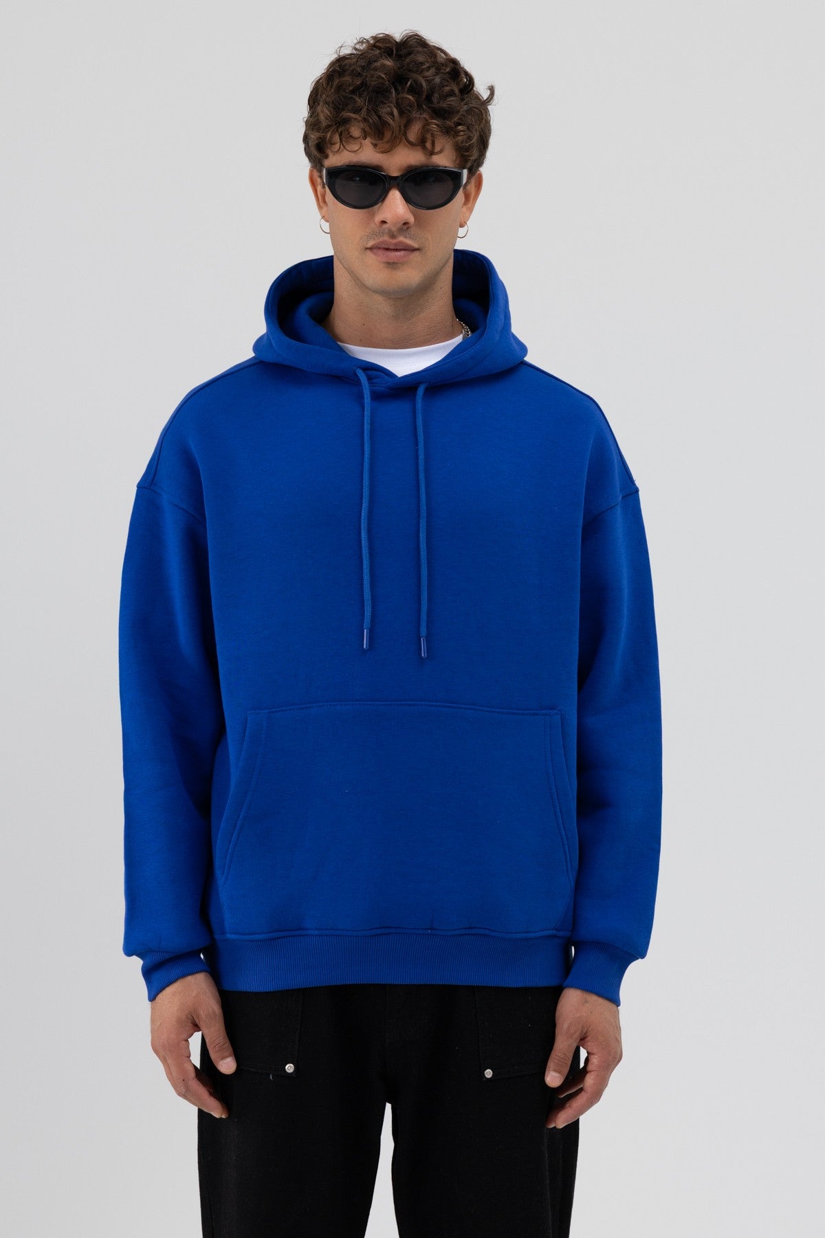 Basic Oversized Hooded Sweatshirt
