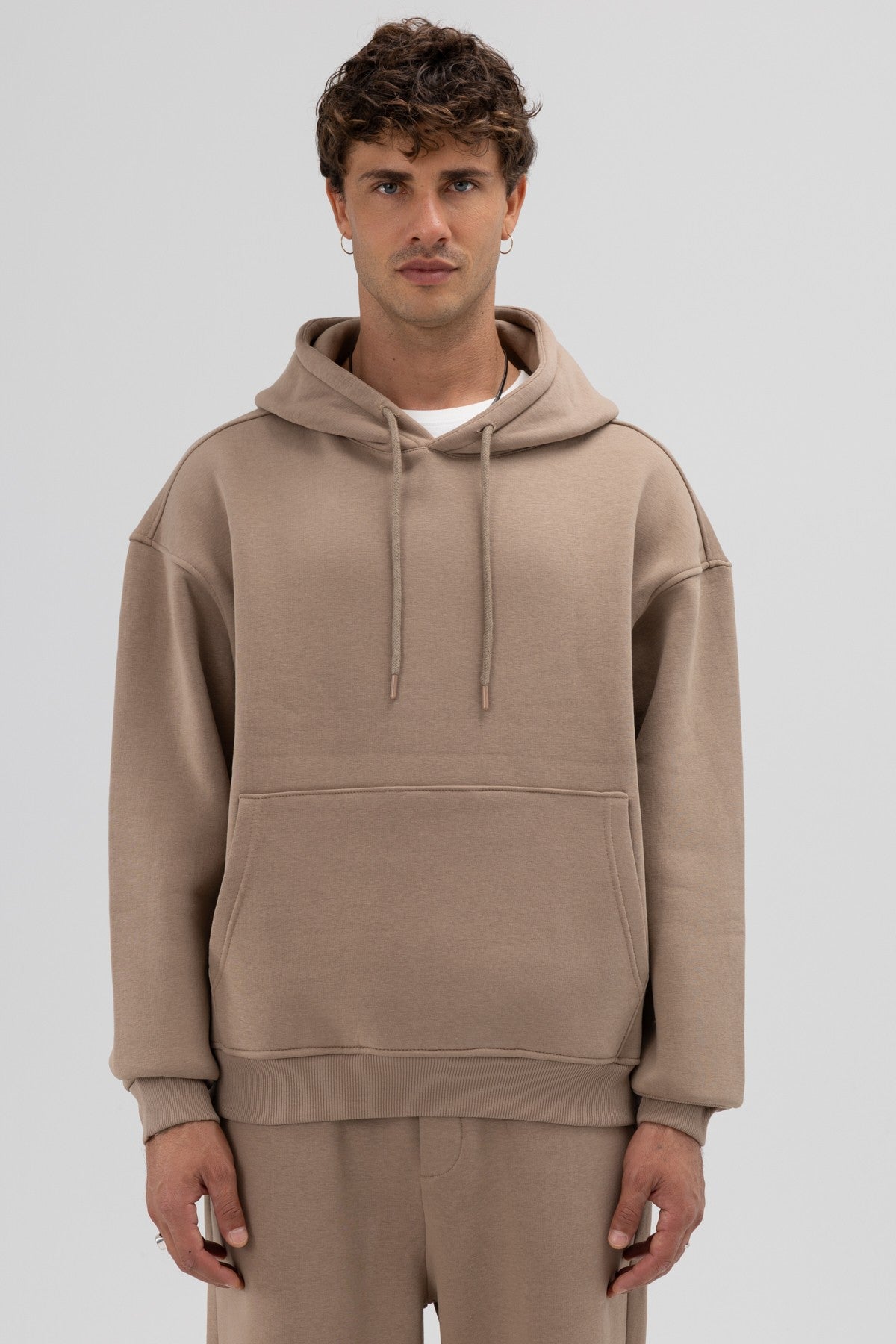 Basic Oversized Hooded Sweatshirt