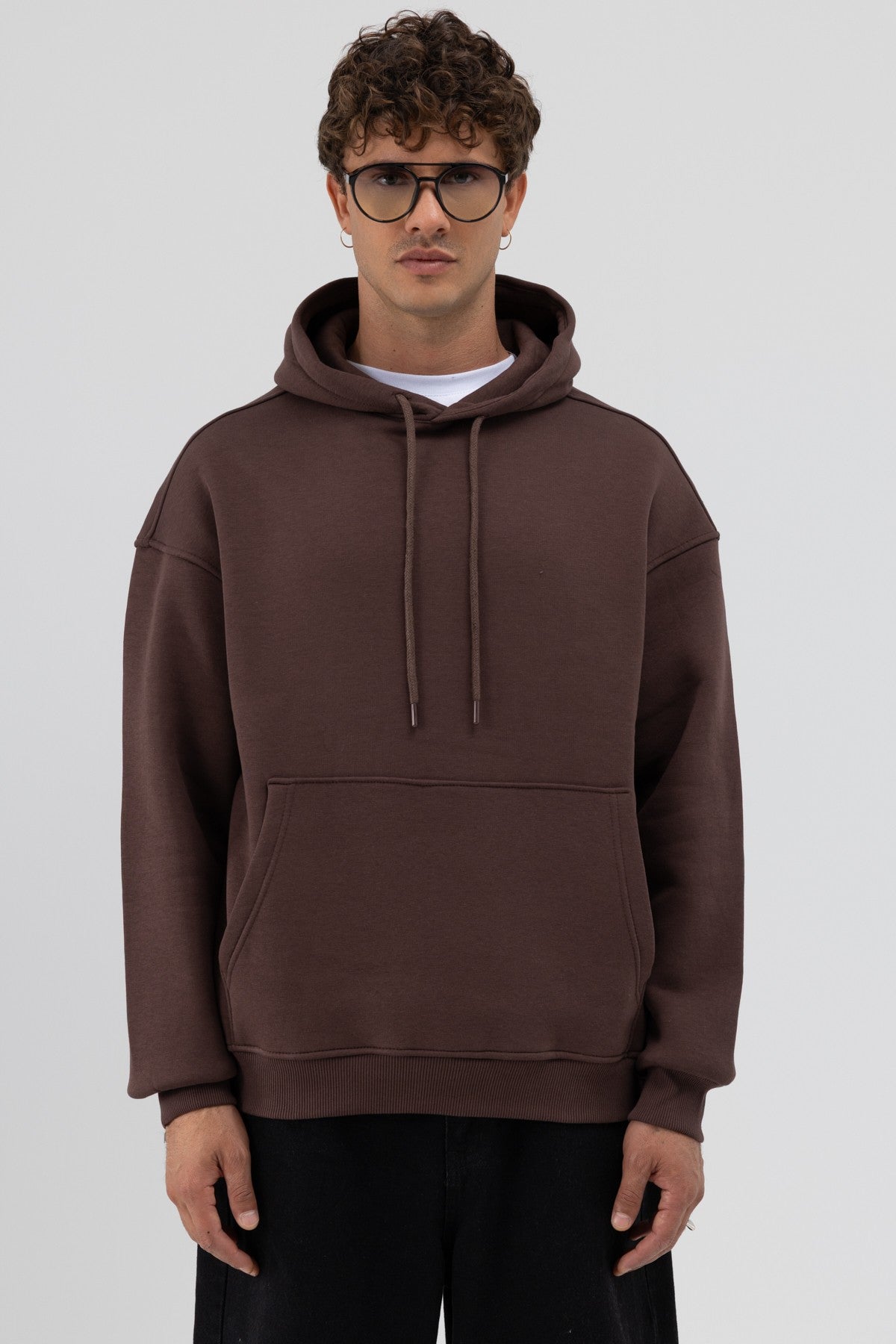 Basic Oversized Hooded Sweatshirt