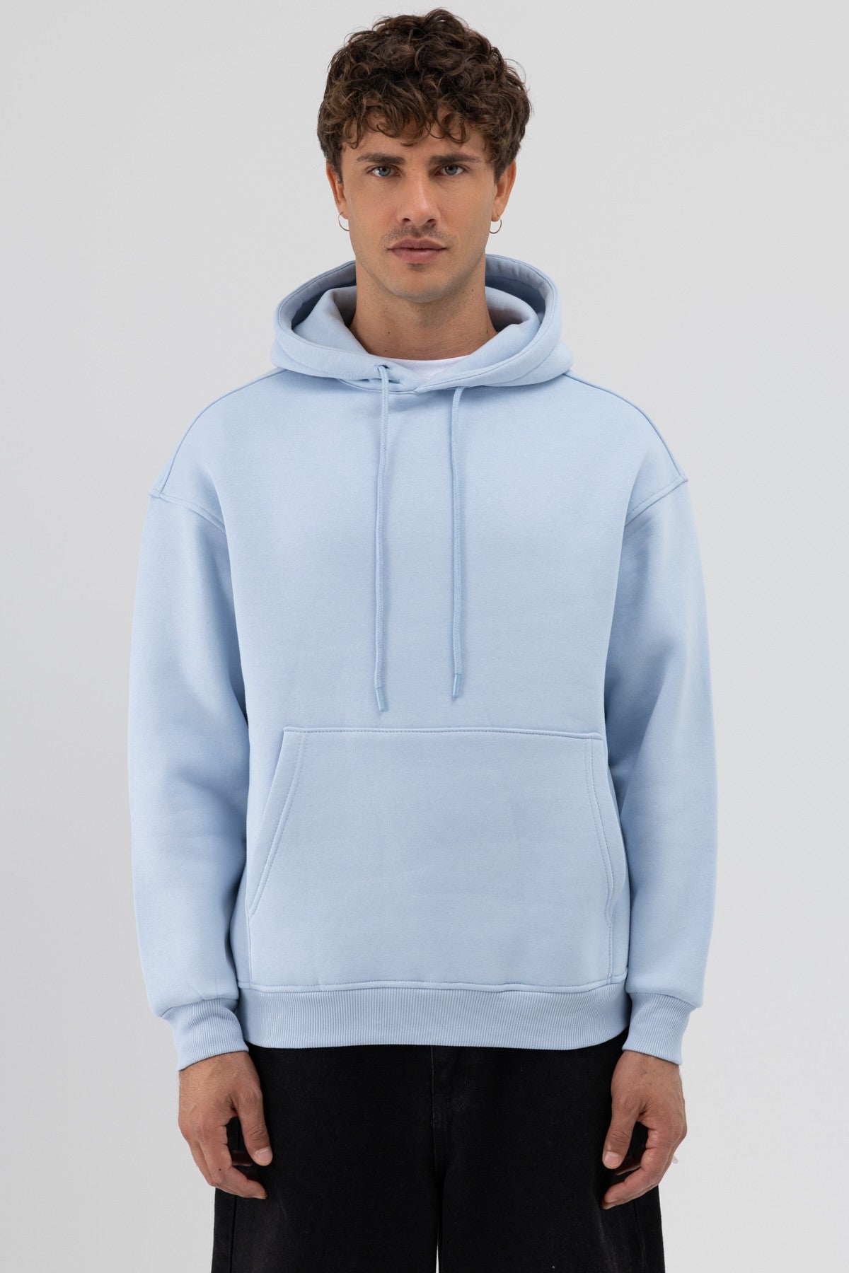 Basic Oversized Hooded Sweatshirt