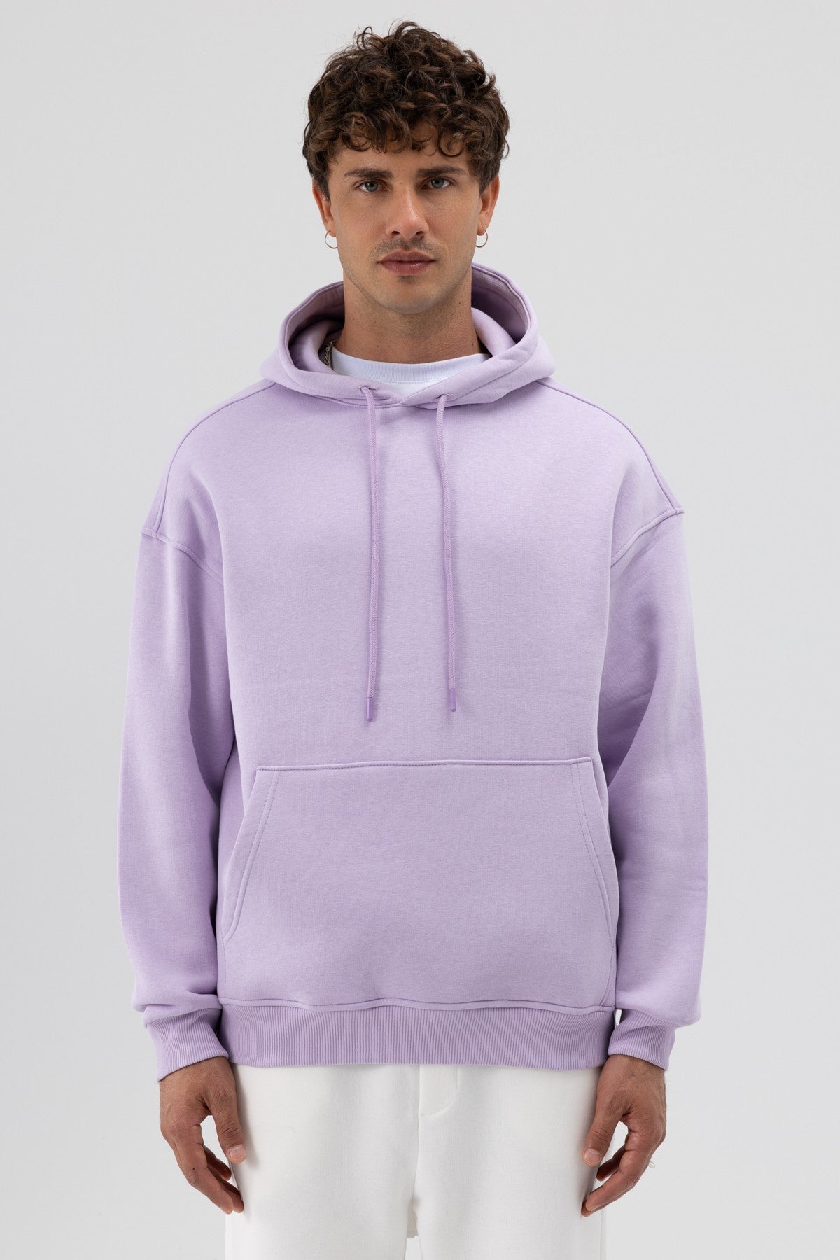 Basic Oversized Hooded Sweatshirt