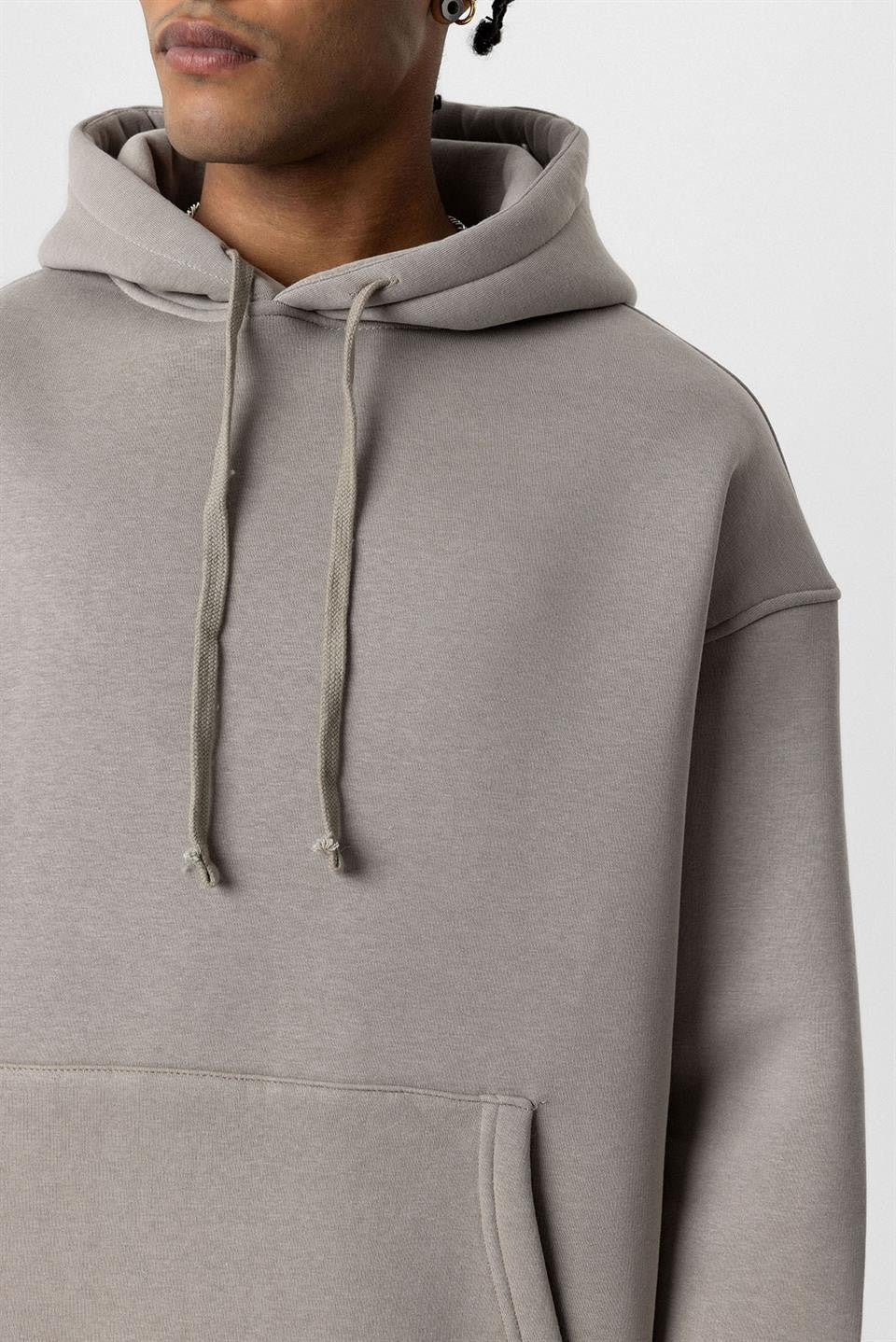 Basic Oversized Hooded Sweatshirt