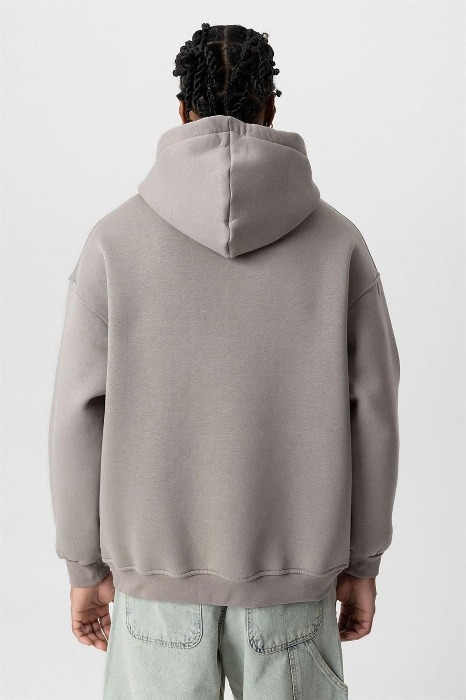 Basic Oversized Hooded Sweatshirt