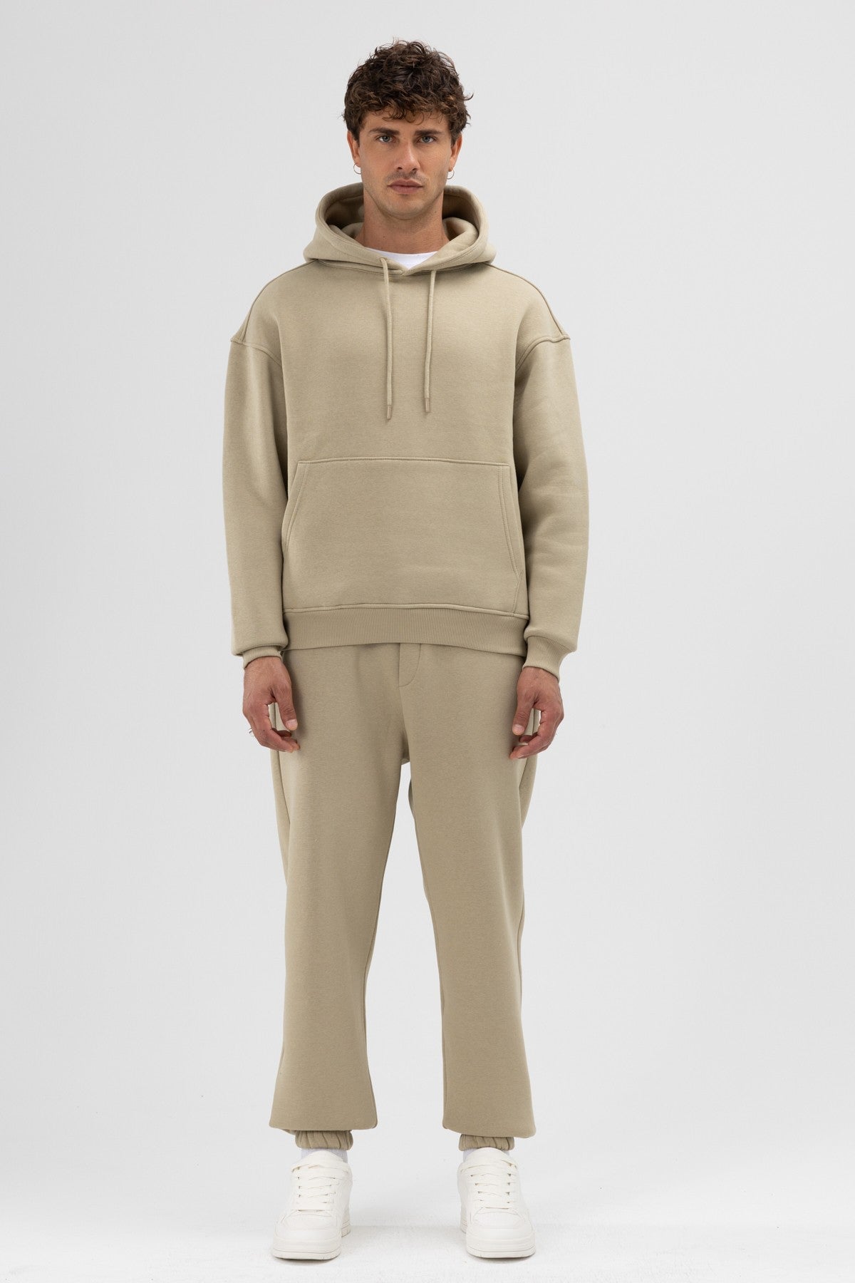 Basic Oversized Hooded Sweatshirt