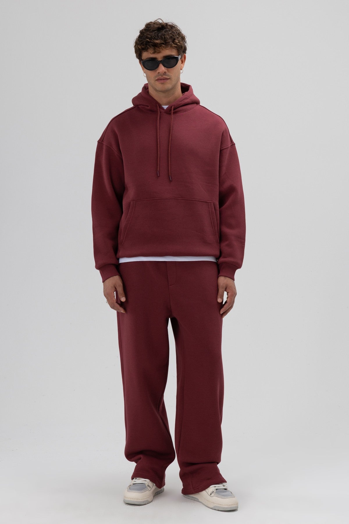 Basic Oversized Hooded Sweatshirt