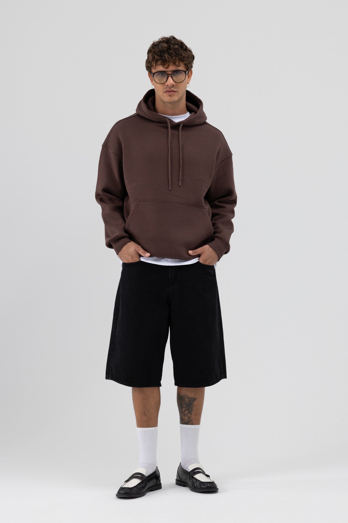 Basic Oversized Hooded Sweatshirt