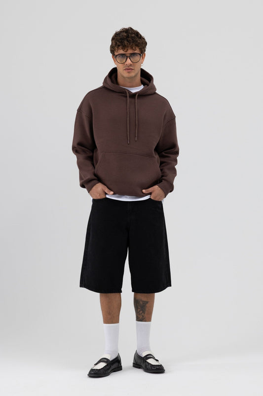 Basic Oversized Hooded Sweatshirt