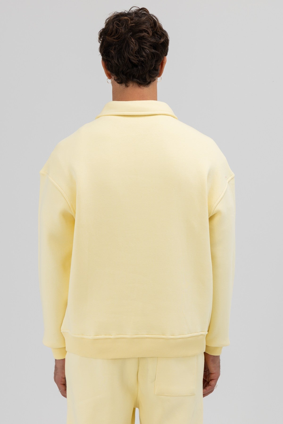 Basic Polo-Neck Sweatshirt