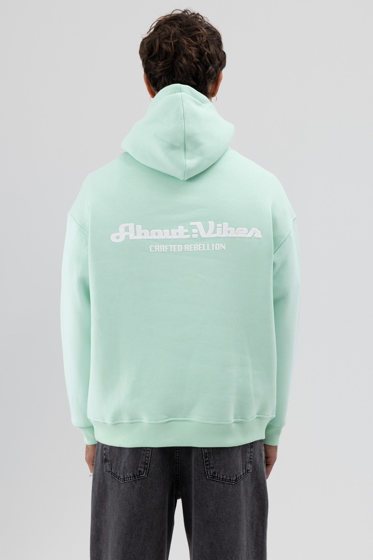 Oversized Hooded Printed Sweatshirt