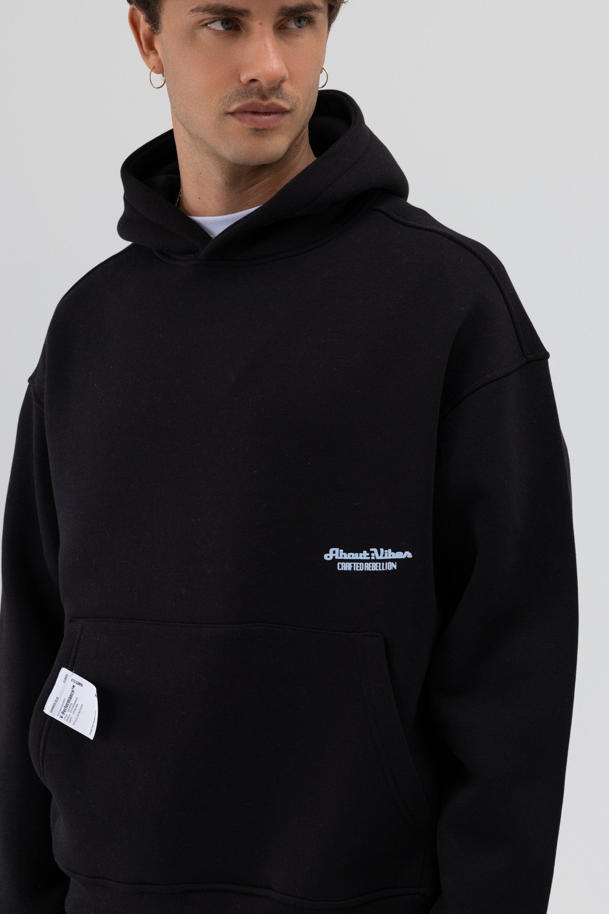 Oversized Hooded Printed Sweatshirt