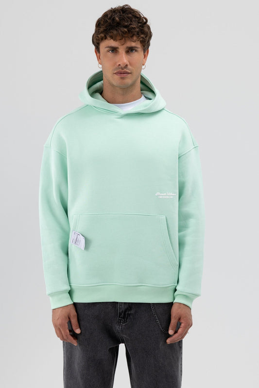 Oversized Hooded Printed Sweatshirt