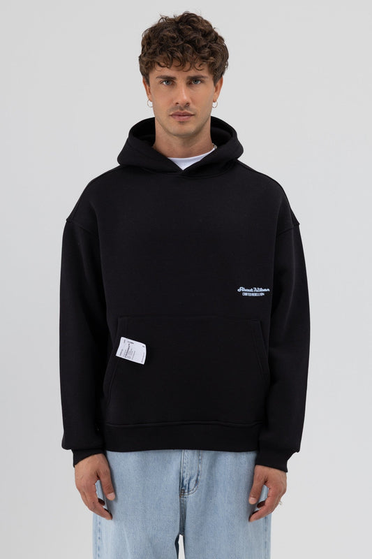 Oversized Hooded Printed Sweatshirt