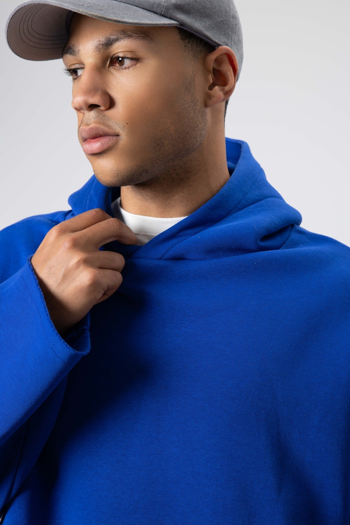Basic Oversized Seamless Hooded Sweatshirt