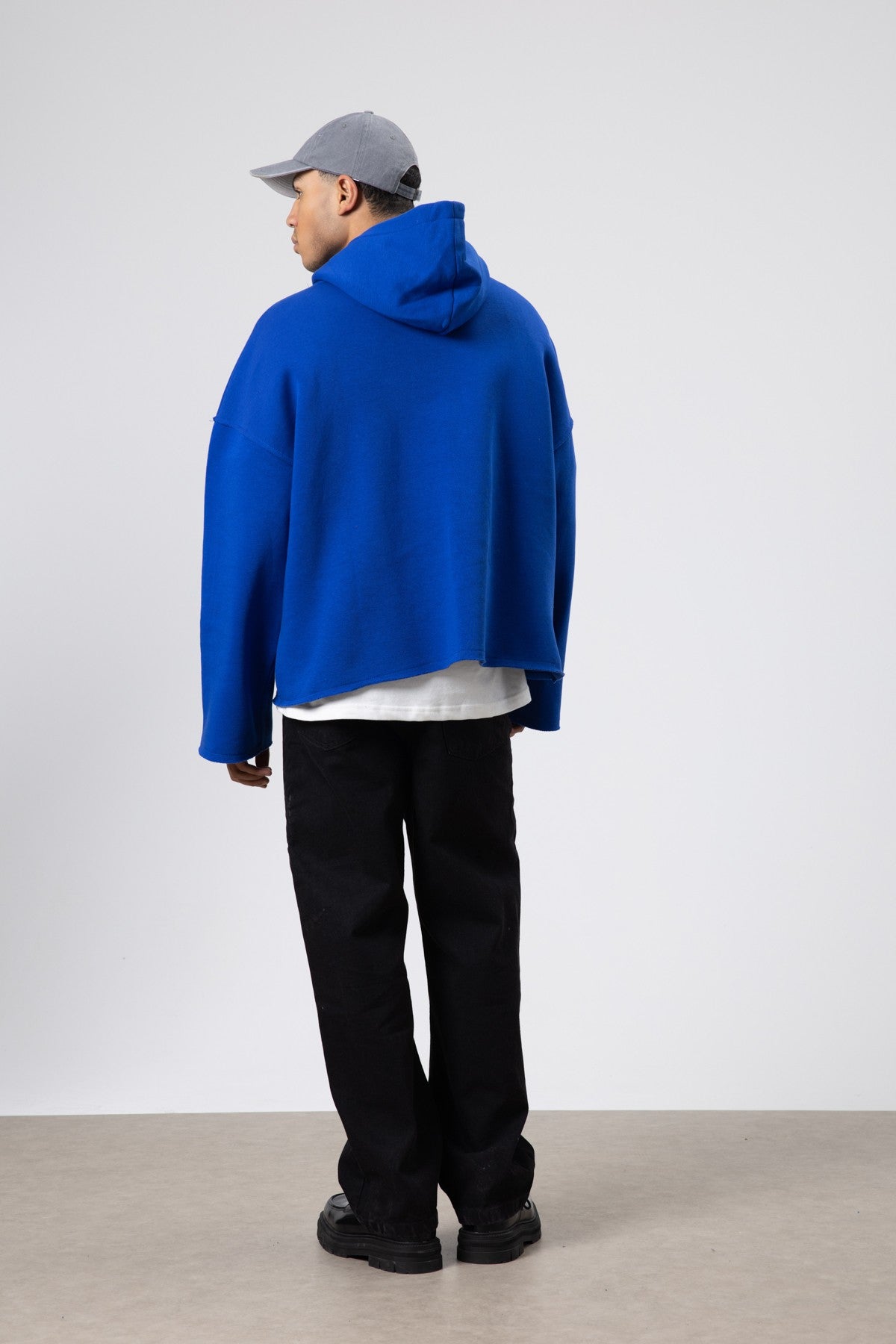 Basic Oversized Seamless Hooded Sweatshirt