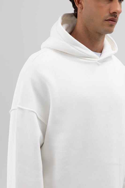 Basic Oversized Seamless Hooded Sweatshirt