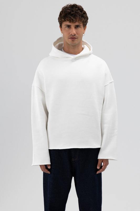 Basic Oversized Seamless Hooded Sweatshirt