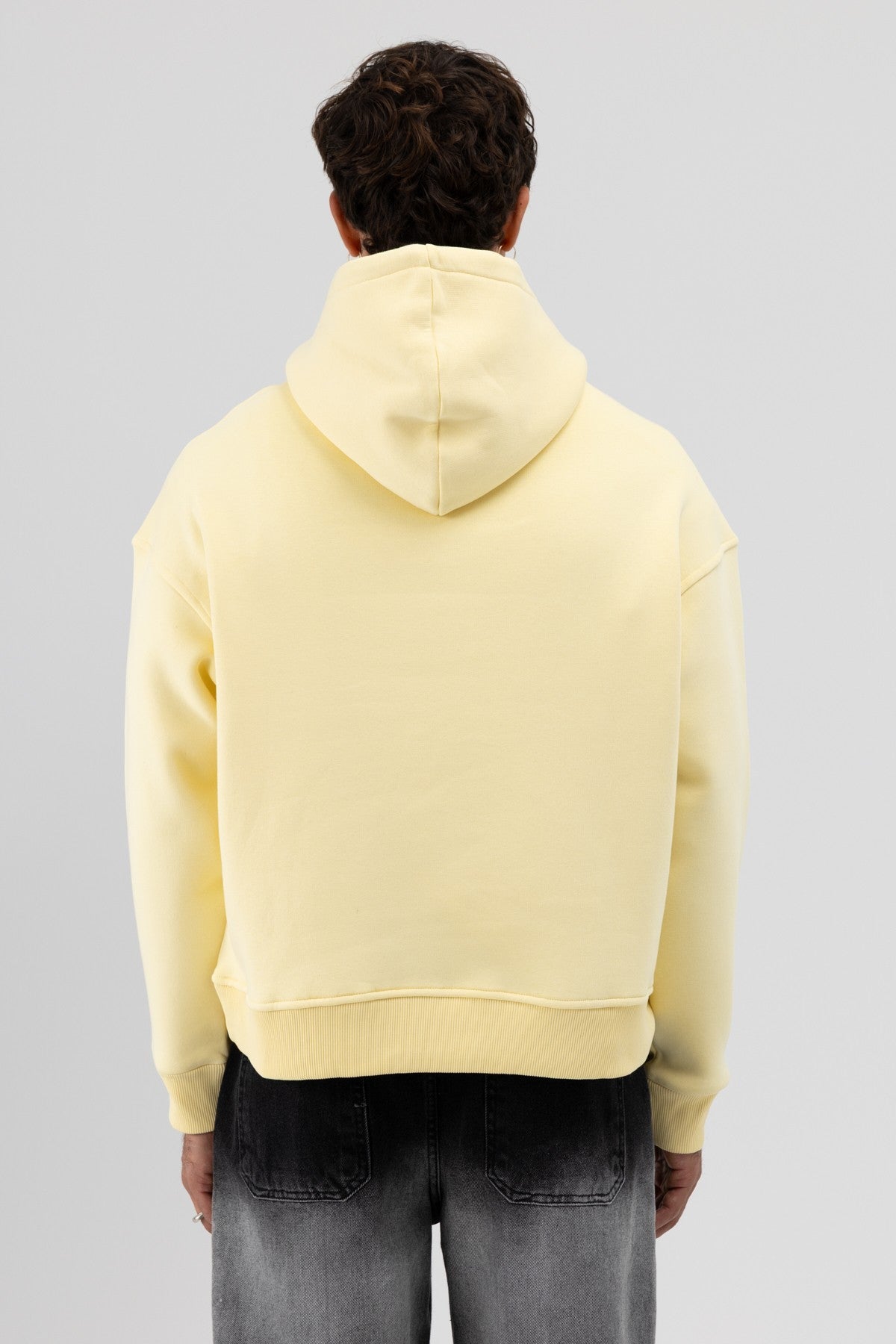 Basic Hooded Boxy-Fit Sweatshirt