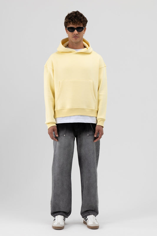 Basic Hooded Boxy-Fit Sweatshirt