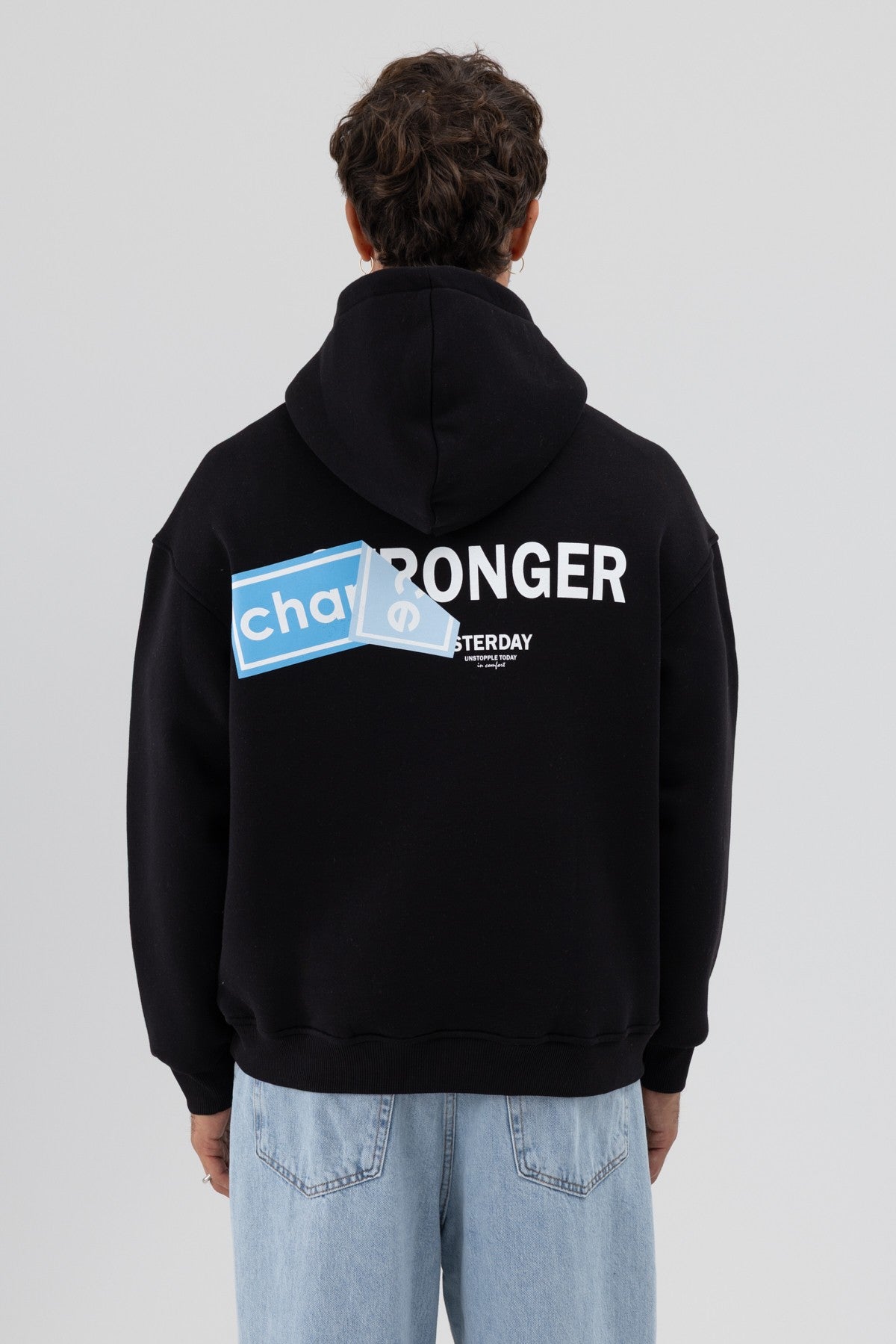 Oversized Sweatshirt with Back Print