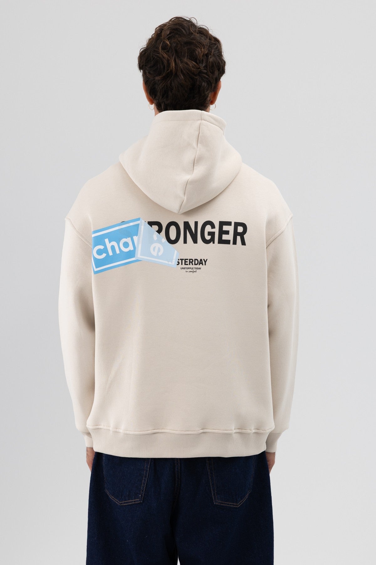 Oversized Sweatshirt with Back Print