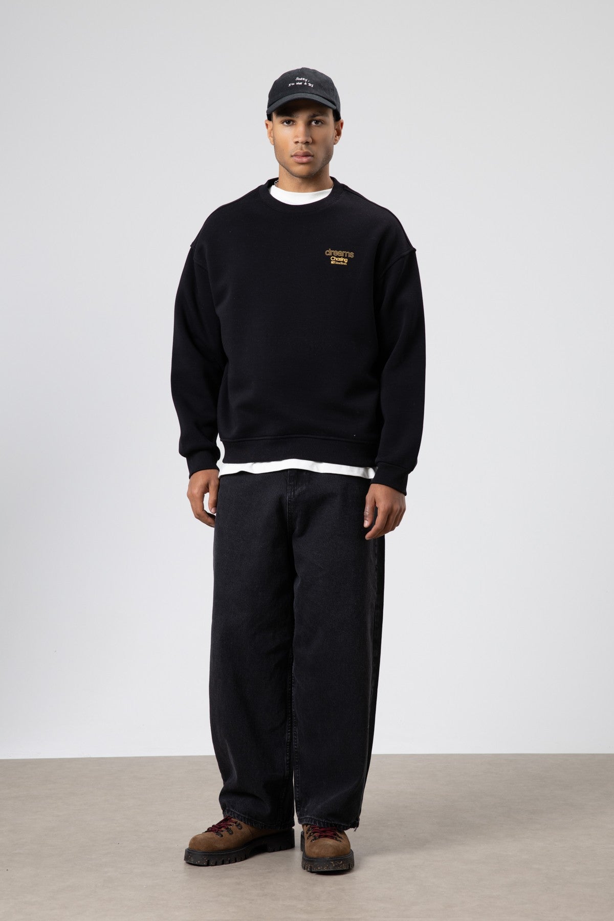 Oversized Bike Neck Print Sweatshirt V70-95